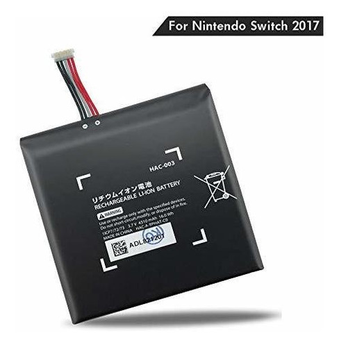 Bateria Hac-003 Para Nintendo Switch 2017 3.7v 4310mah