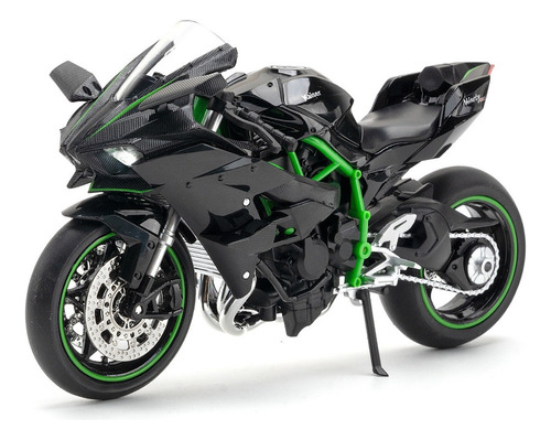 Kawasaki Ninjah2r Miniatura Metal Autos Luces Y Sonido