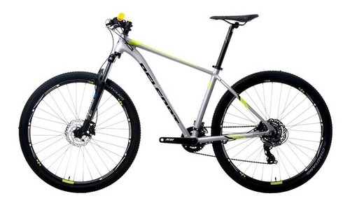 Mountain bike Belfort Bikes Coatl XCE  2022 R27.5 7v cambios Shimano M315-TS y Shimano Tourney TX800 color gris/amarillo