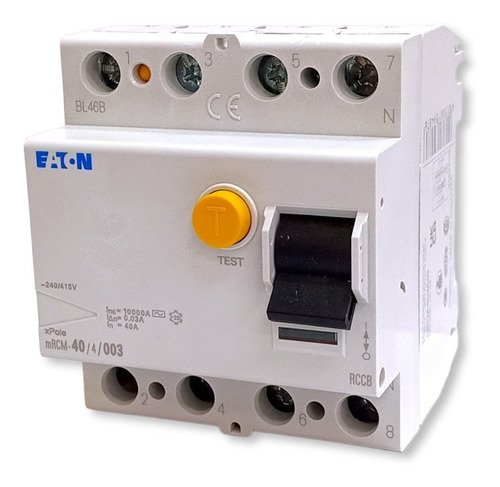 Disyuntor Diferencial Eaton 4x63a 30ma Mrcm-63/4/003