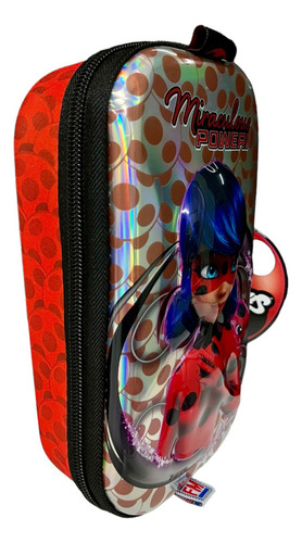 Fm Lapicera Escolar Estuche Lady Bug Skin Miraculus 02539