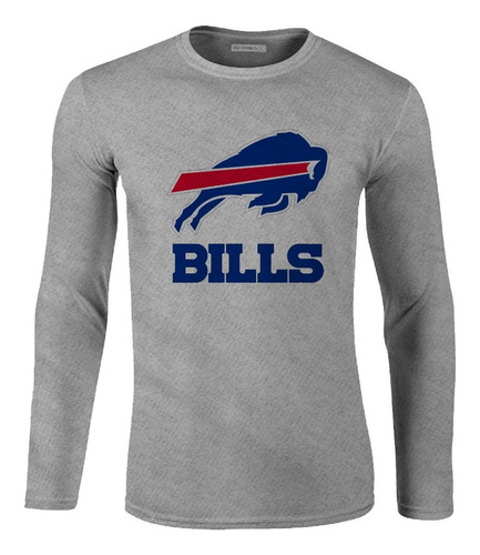 Camiseta Manga Larga Buffalo Bills Logo Hombre Ikl