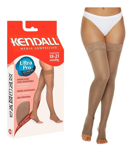 1 Meia Kendall 7/8,tam Medio,s/ Ponta,media Cp,frete Grátis!