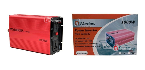 Inversor 12 O 24 Voltios Dc A 110 Voltios Ac Warriors 1000w