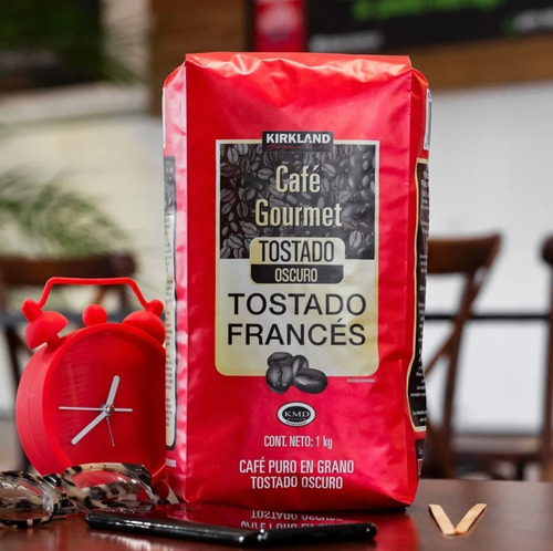 Kirkland Signature Café En Grano Gourmet Tostado Francés 1kg