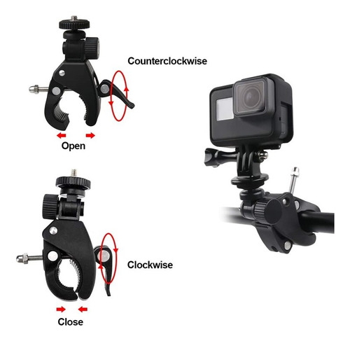 Pinza Soporte Tripié 1/4 Cámara Gopro Action Cam