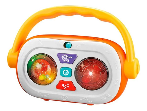 Brinquedo Musical Radio Baby Fm Com Luz E Som - Estrela Baby Cor Colorido