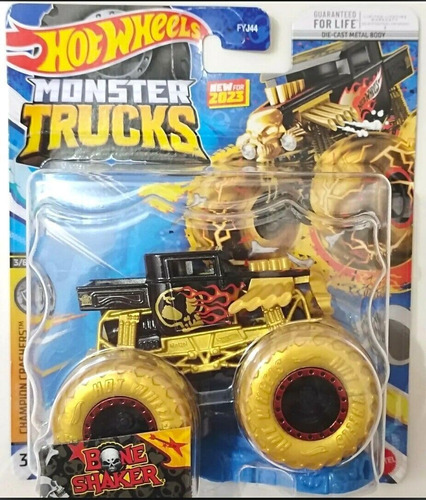 Hot Wheels Monster Trucks Nuevo Para Escala: 64 (gold Bone S