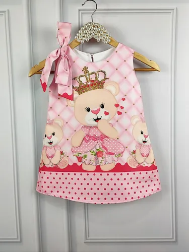 Vestido da ursinha princesa 2025