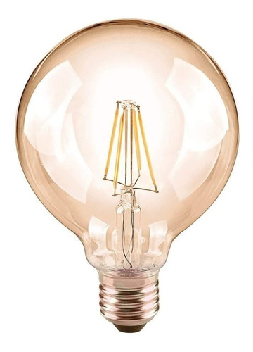 Imagen 2 de 8 de 1 Portalampara Vintage + Lampara Filamento Led G120 + Cable