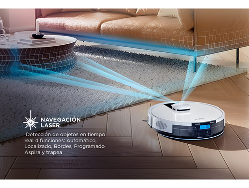 Aspiradora Trapeadora Robot Gadnic Con Base Mapeo Inteligent
