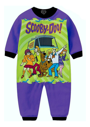 Macacão Pijama Scooby Doo Infantil Desenho Criança Moletom R