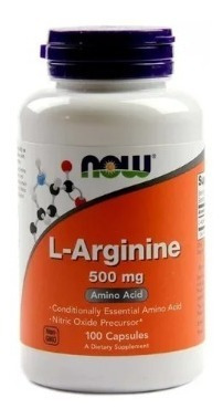 L Arginina Now Foods 500mg - 100 Capsulas Veganas 