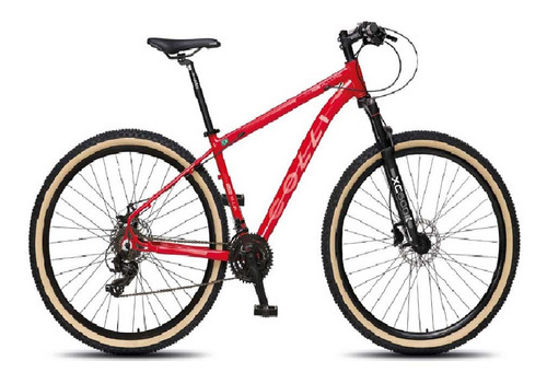 Bicicleta Colli Allure Aro 29 T17 21m Shimano Cor VERMELHO/BEGE M Tamanho do quadro 17