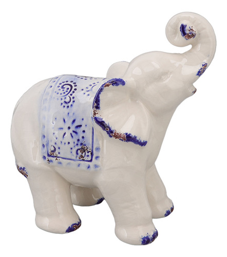 Decoración De Cerámica Con Forma De Elefante, Segura, Redond