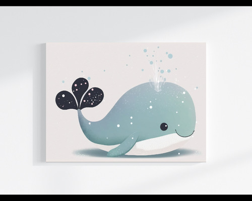 Arte De Pared Imagenes Ballenas Alta Resolucion 45x30cm