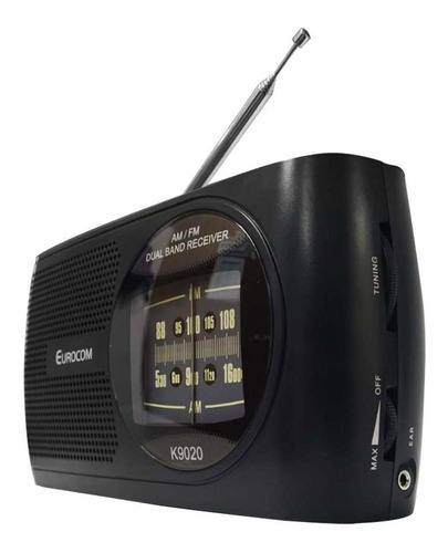 K9070 Radio Eurocom  Am-fm Pila D - 220volts