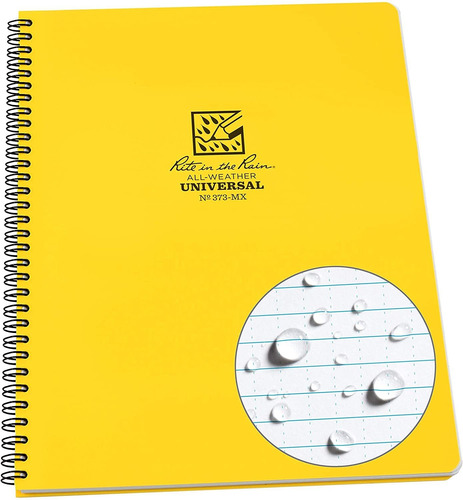 Cuaderno Resistente De Espiral Amarillo Rite In The Rain