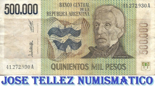 Bottero 2507 500000 Pesos Ley 18188 Serie A Mb Palermo (Usado)