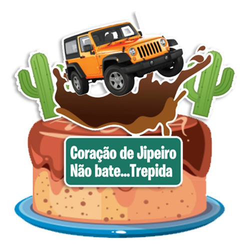 Topo De Bolo Jeep