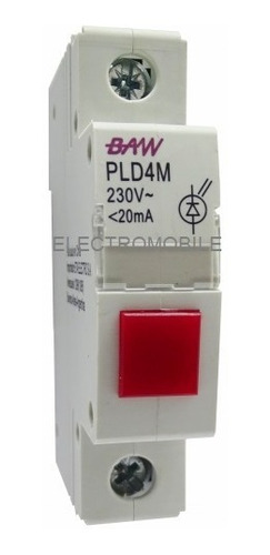 Piloto De Señalización Led 230v Din Color Rojo Baw