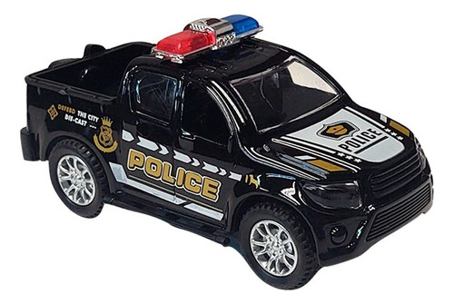 Camioneta Bombero Metal Die Cast Luz Y Sonido 10cm Esc 1:40