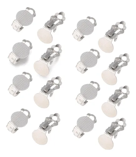 Base Aro Clip A Presion De Acero Inoxidable 1 Cm X 20 Uni