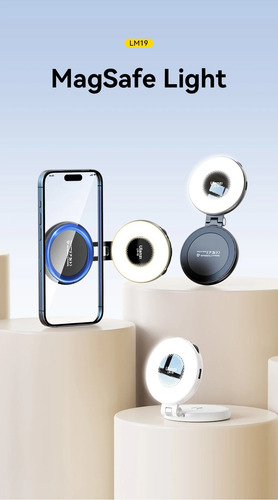 Ulanzi Lm19 Magsafe Luz Portátil Para Selfie Para Iphone Negro
