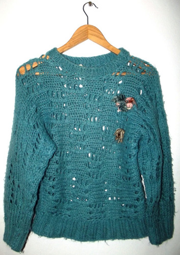 Hermoso Sweater Lana Calado Talle M Impecable Estado Un Uso