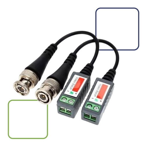 Kit 10 Pares De Video Balun Camera Ahd Ate 600mts Bnc Pass