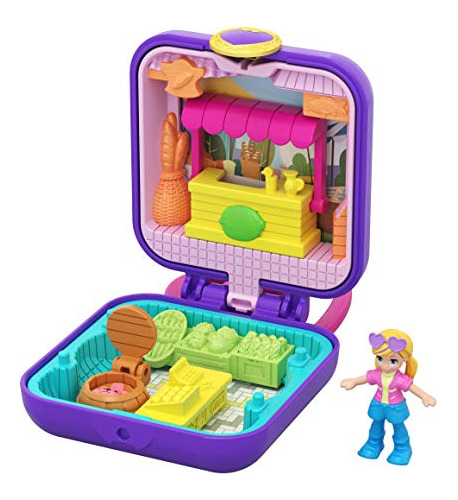 Polly Pocket Tiny Pocket Places Polly Farmer's Market Compac