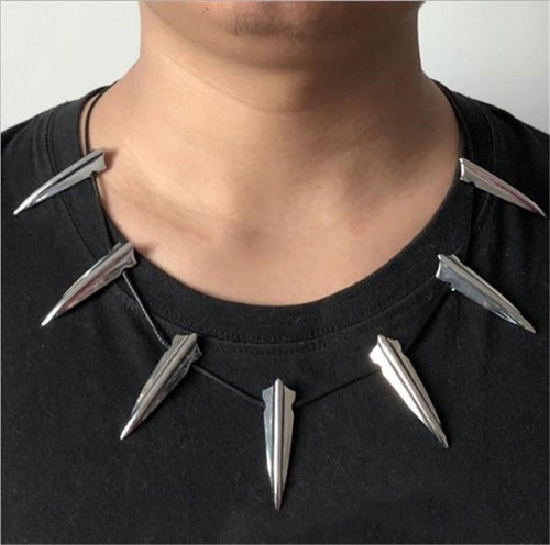 Collar Black Panther Metalico Cosplay Disfraz Avenger Marvel