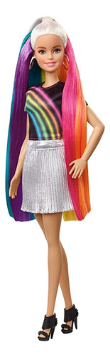 Barbie Rainbow Sparkle Hair Muñeca Barbie Con Cabell
