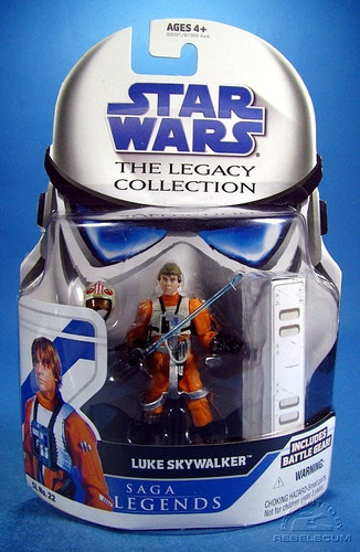 Star Wars Legacy Collection Saga Legends Luke Piloto Unico!!
