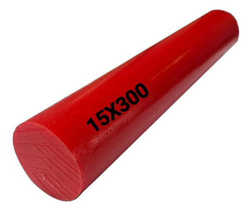 Tarugo De Poliuretano -pu 30 X 300mm - 90 Shore - Vermelho