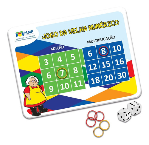 Imagem 1 de 1 de Jogo Da Velha Numérico - Jogo De Adição E Multiplicação- Mmp