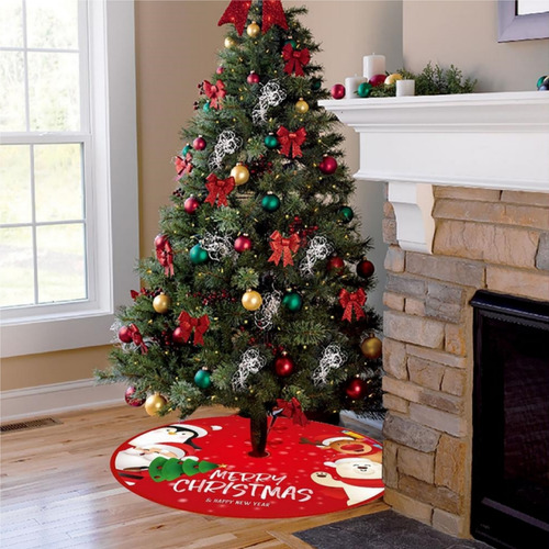 Falda De Árbol De Navidad De 90 Cm, Decoración Navideña