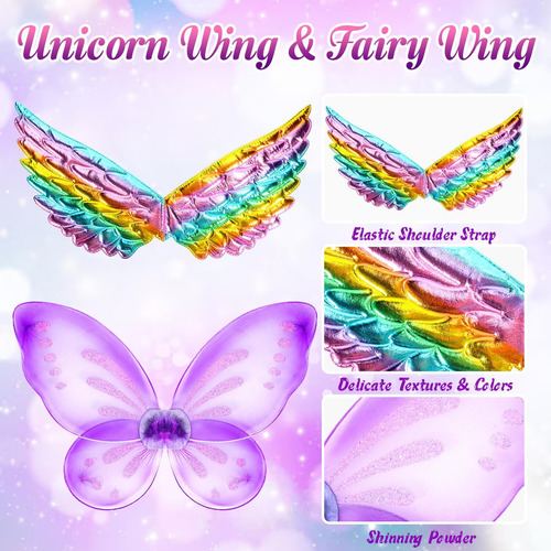Hamsily Disfraz De Unicornio Y Disfraz De Hada Para Niñas: R