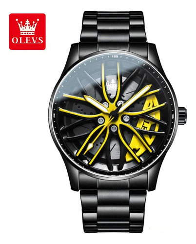 Relojes Luminosos De Cuarzo Inoxidable Olevs 9937