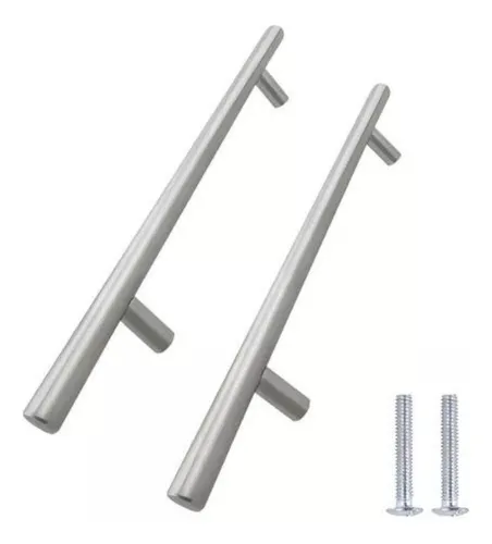 comprar Kit 2 Puxador Móveis Haste Redonda Inox Esc 96u002F128u002F160u002F192mm