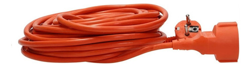 Extensión Eléctrica Para Exterior Obras 15 Mts Color Naranja