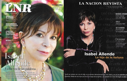 La Nación Rev_isabel Allende: Lote 4 Revistas Con Reportajes