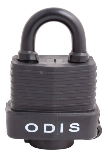 Candado Odis Waterproof 49 49mm Llave - Waterproof Color Negro