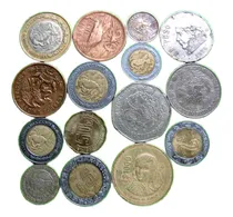 Comprar México Lote 15 Monedas Diferentes Tipos Y Fechas Buen Estado