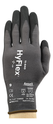 Ansell Hyflex 11-840 - Guantes Industriales Ergonomicos Con