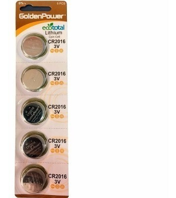 Cr 2016 3v Bateria Gp Cartela 5 Pc Lithium Controle Remoto