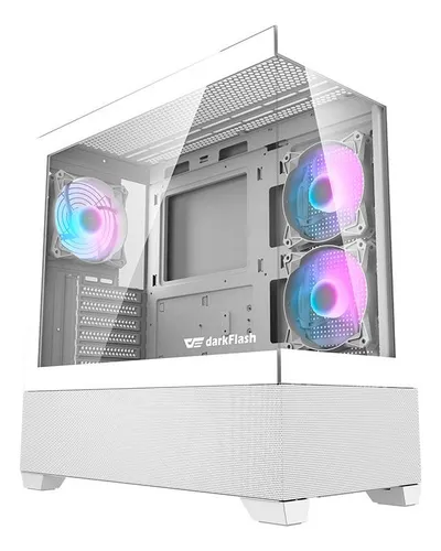 Imagem do produto Gabinete Gamer Aigo Darkflash DS900 Air Mid-Tower Lateral de Vidro com 3 Fans Branco - DS900AIR-WH-3F em Mercado Livre