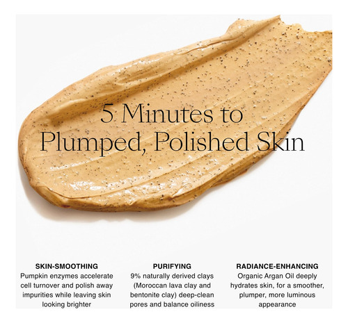 Mascarilla Facial Exfoliante Con Calabaza Y Aceite De Argán