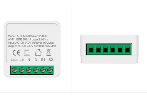 Kit 2 Mini Interruptor Wifi 16a Alexa Google Home Casa Intel