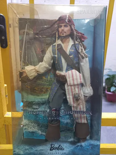 Barbie Collector Jack Sparrow Ken Johnny Depp Piratas Caribe